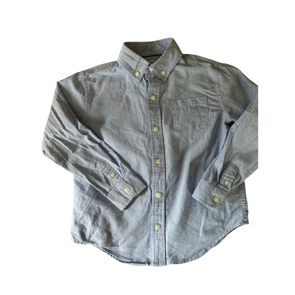 Janie & Jack Blue Button Down Shirt size 5